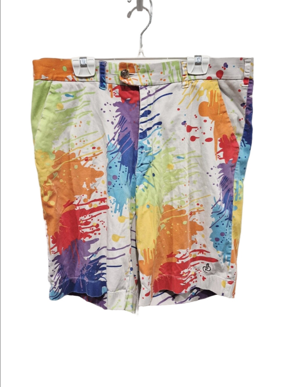 Loudmouth Drop Cloth Heritage Paint Splatter Shorts